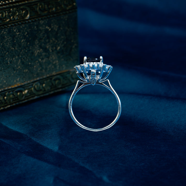 Blue saphire ring