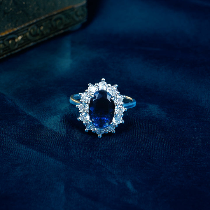 Blue saphire ring