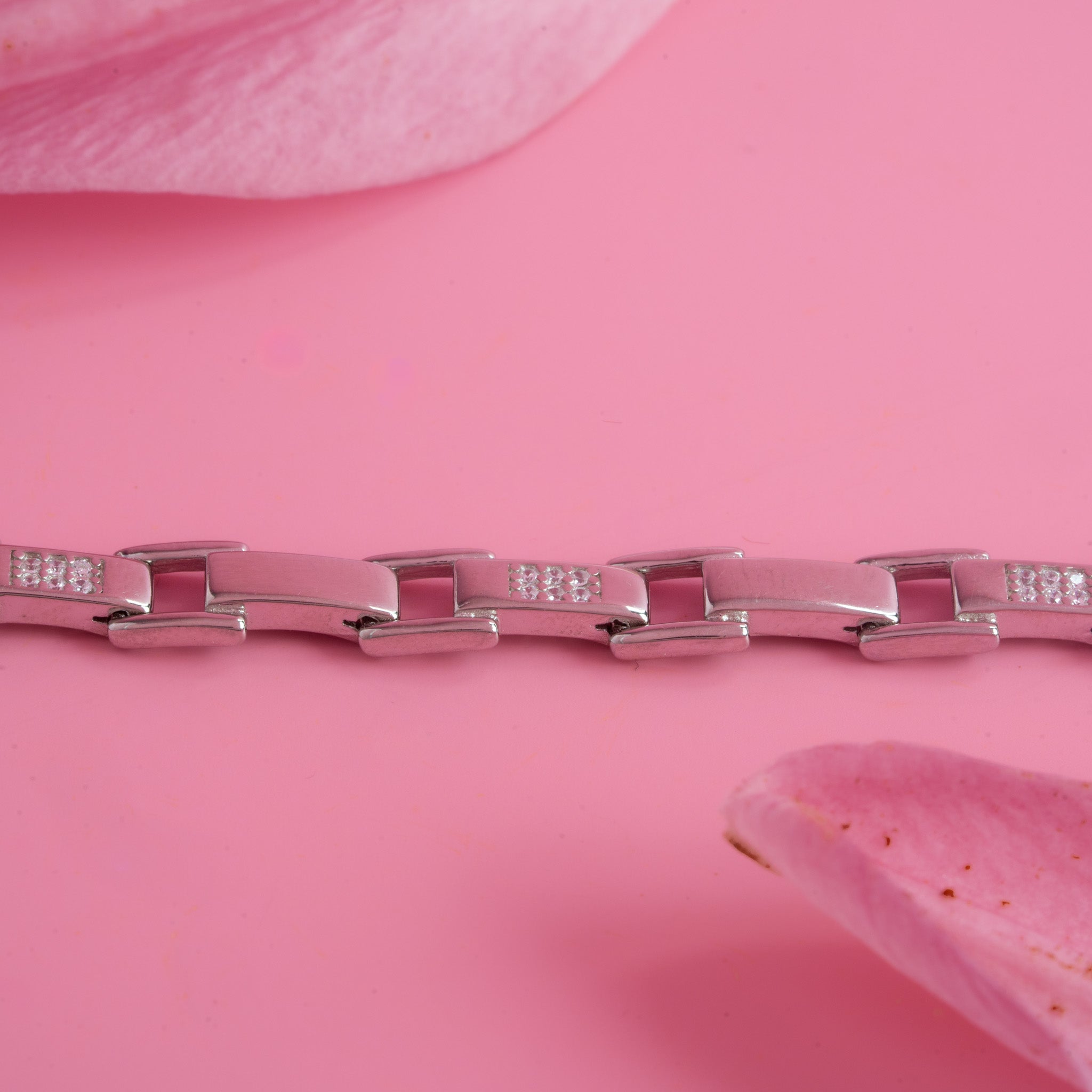 Silver Box Link Bracelet