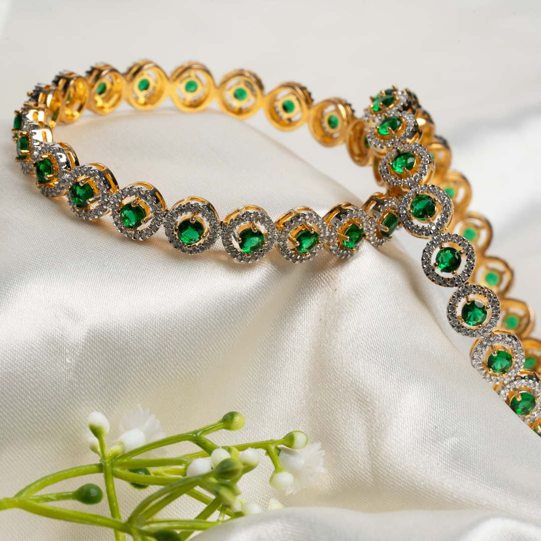 SWAROVSKI EMERALD BANGLE