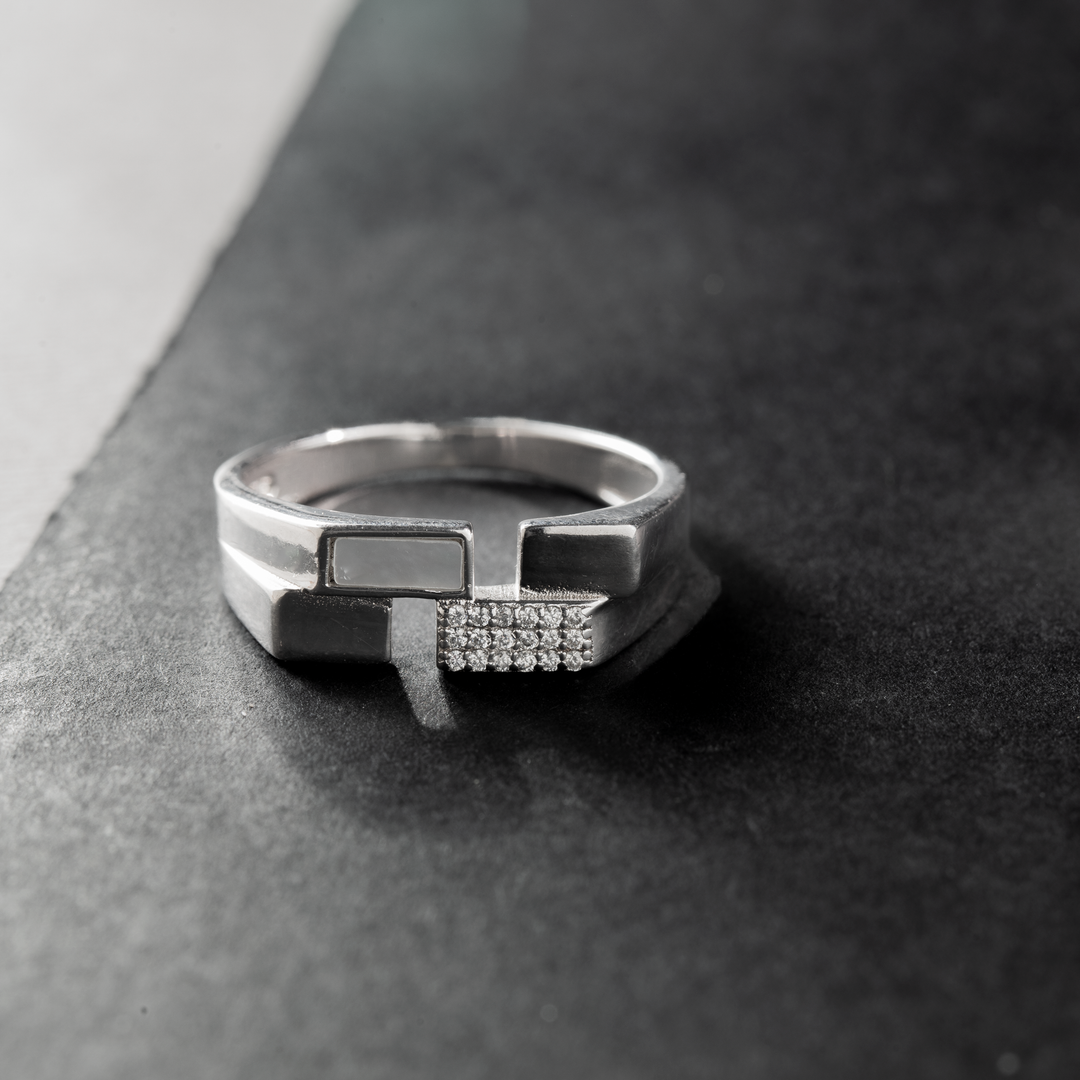 Etsumi Shibata Checker Ring | 92.5 Sterling Silver