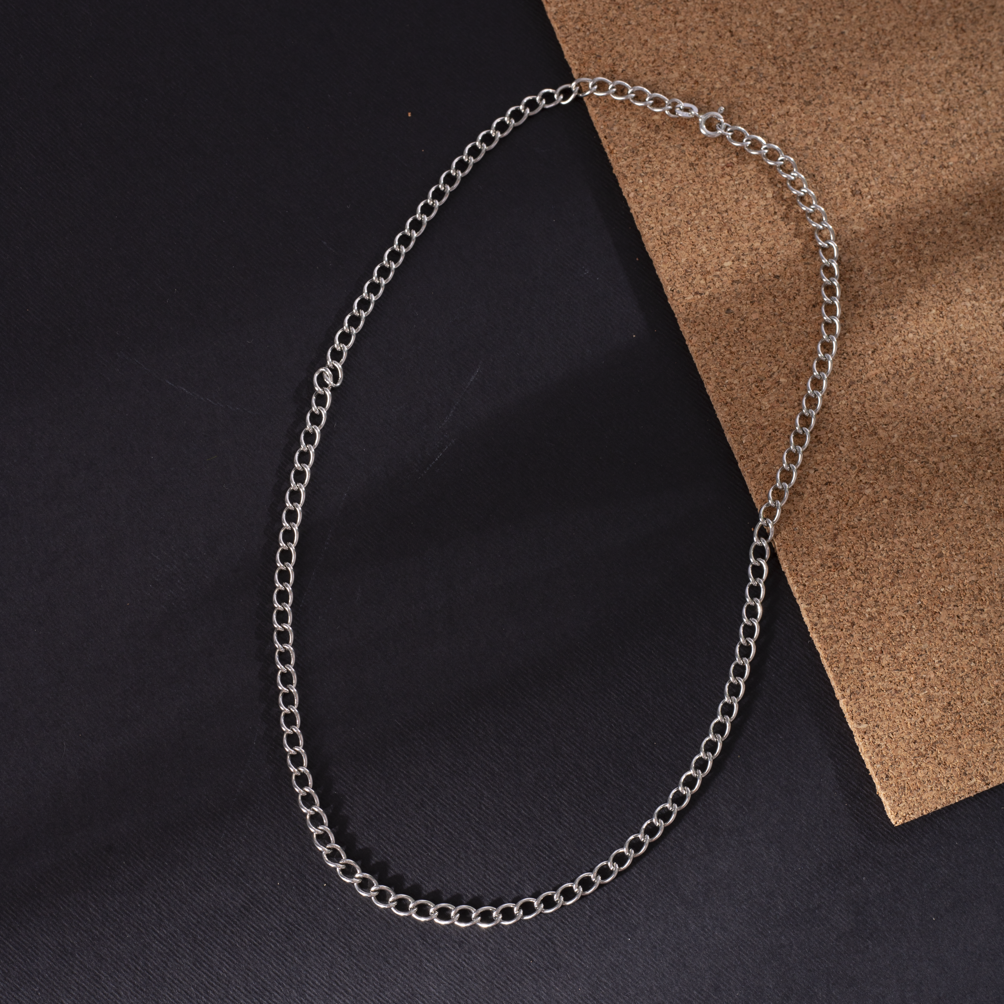 Round Loop Sterling Silver Chain