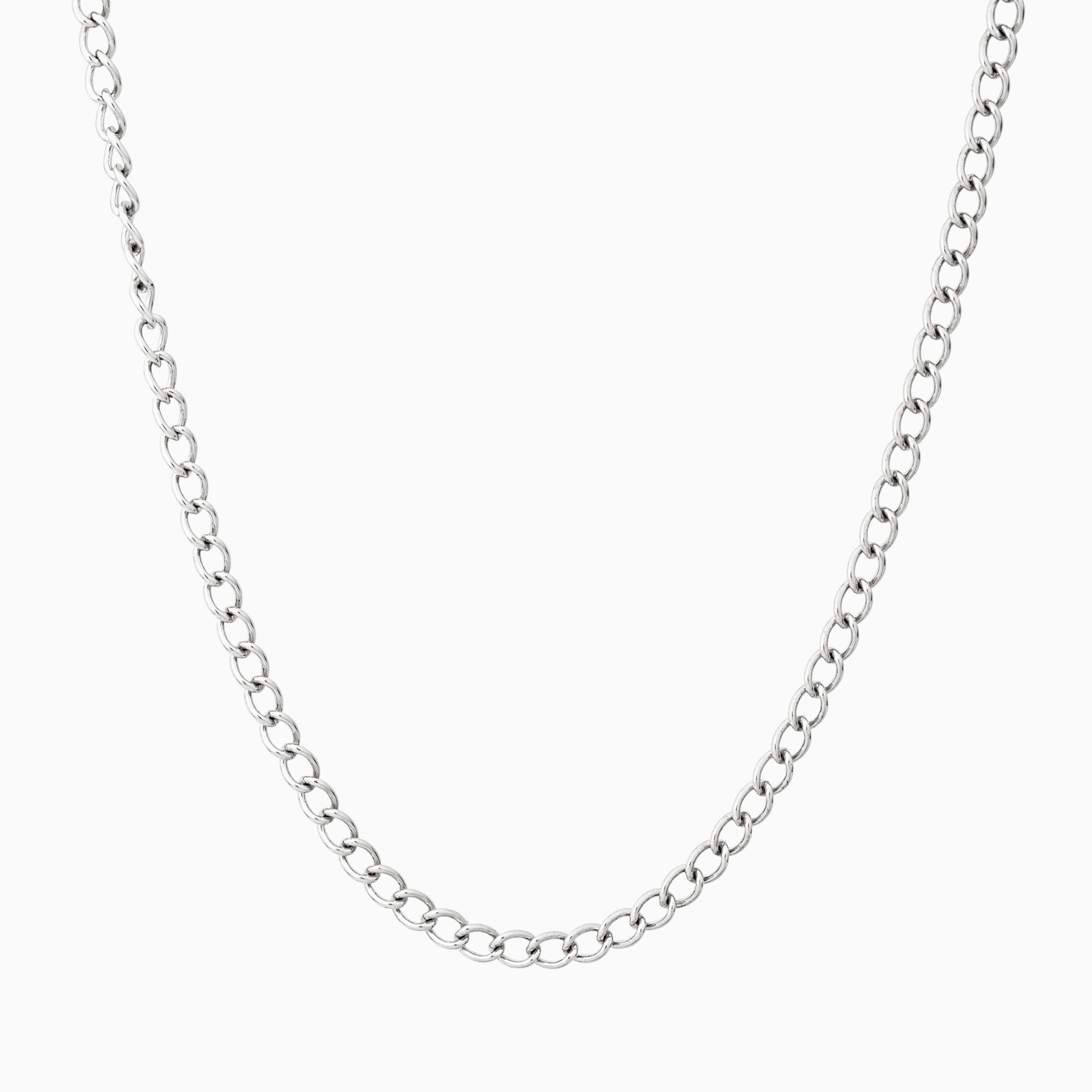 Round Loop Sterling Silver Chain