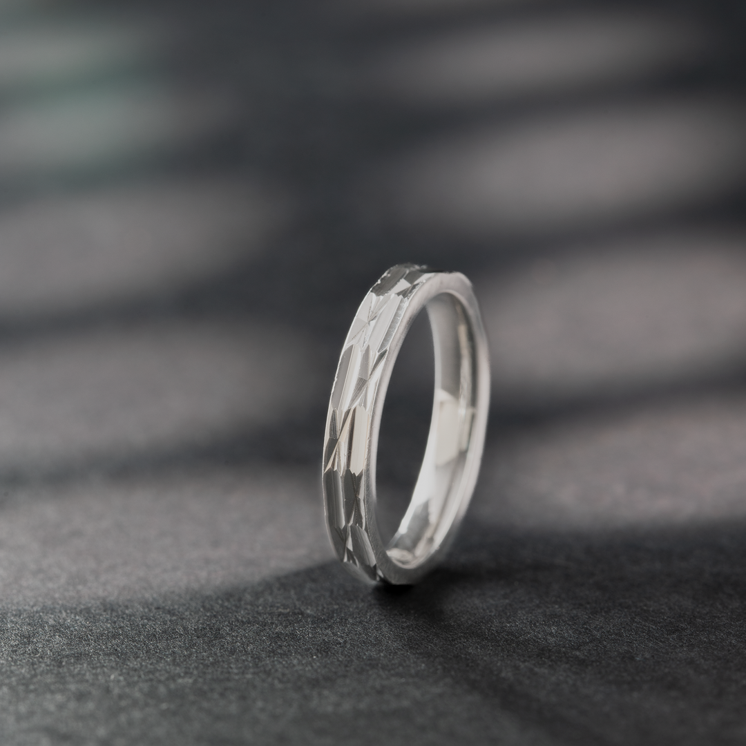 Textured Sterling Silver Band Ring