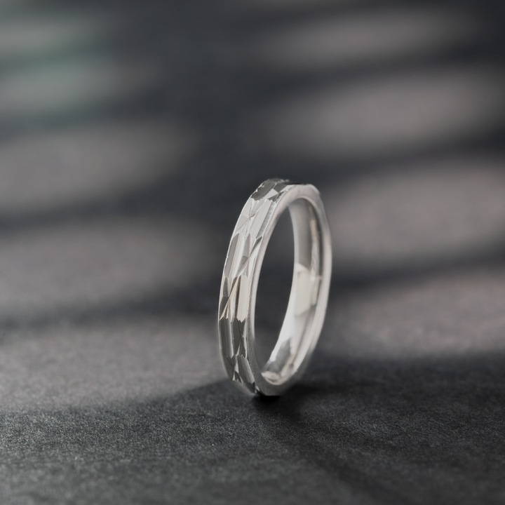 Textured Sterling Silver Band Ring