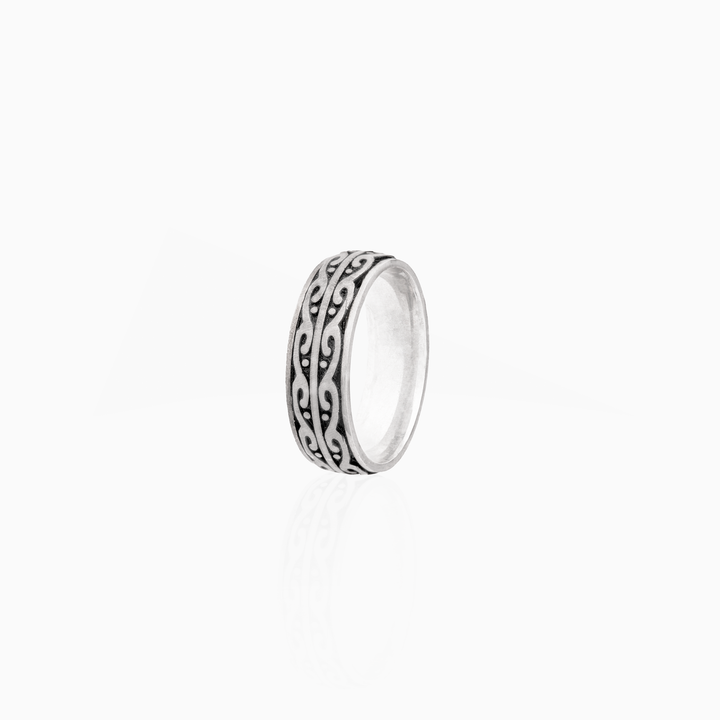 Ornate Spinner-Style Sterling Silver Ring