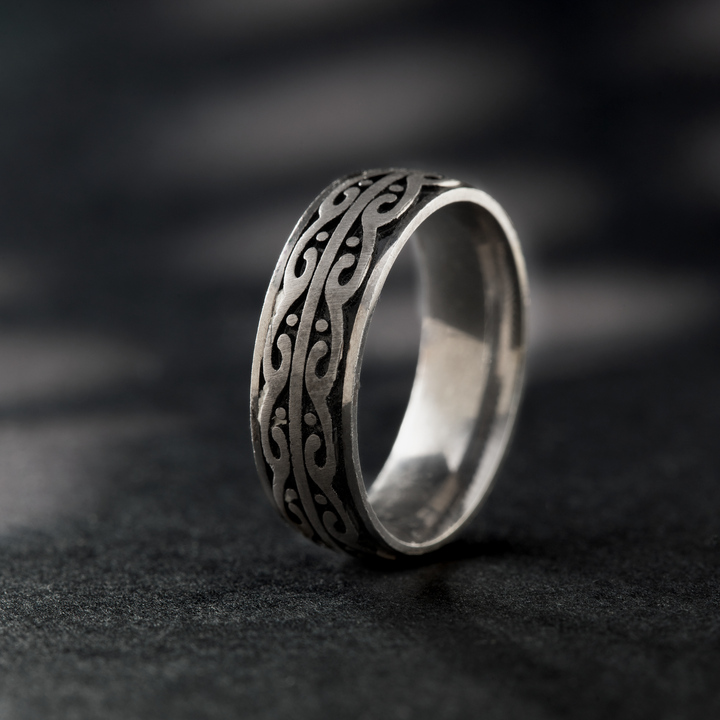 Ornate Spinner-Style Sterling Silver Ring