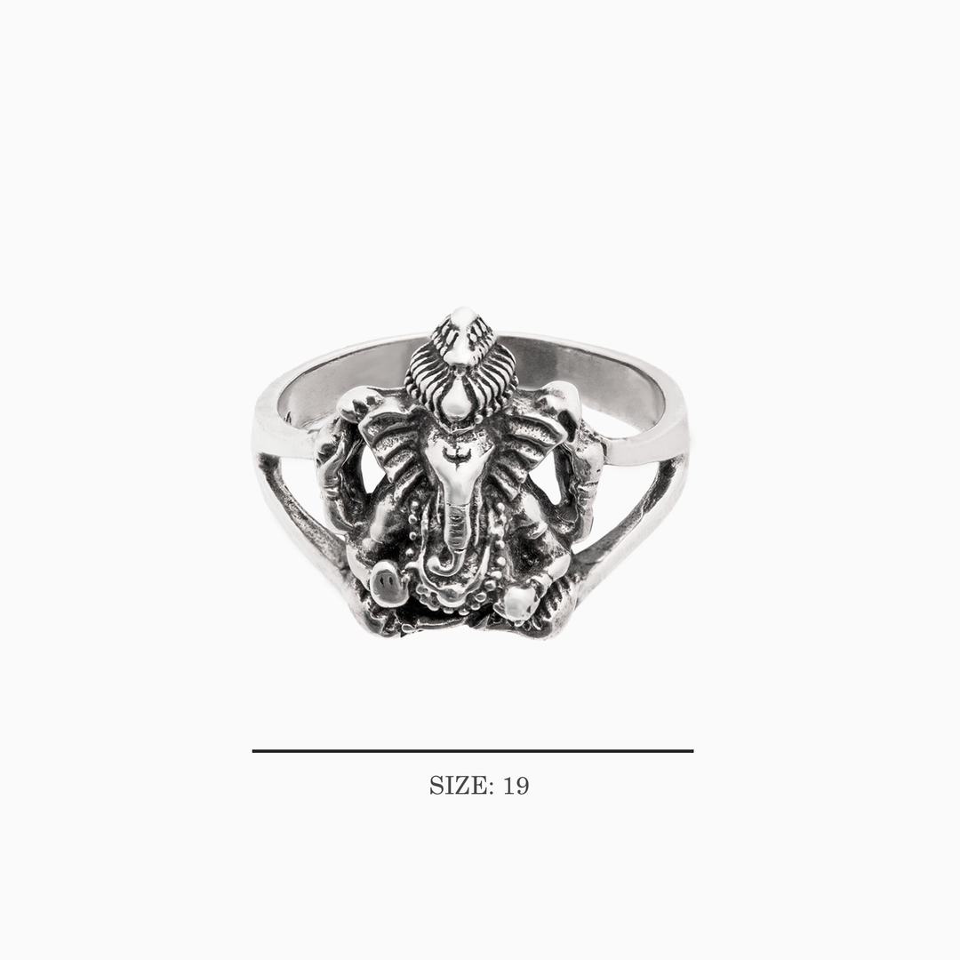 Ganesh Silver Ring