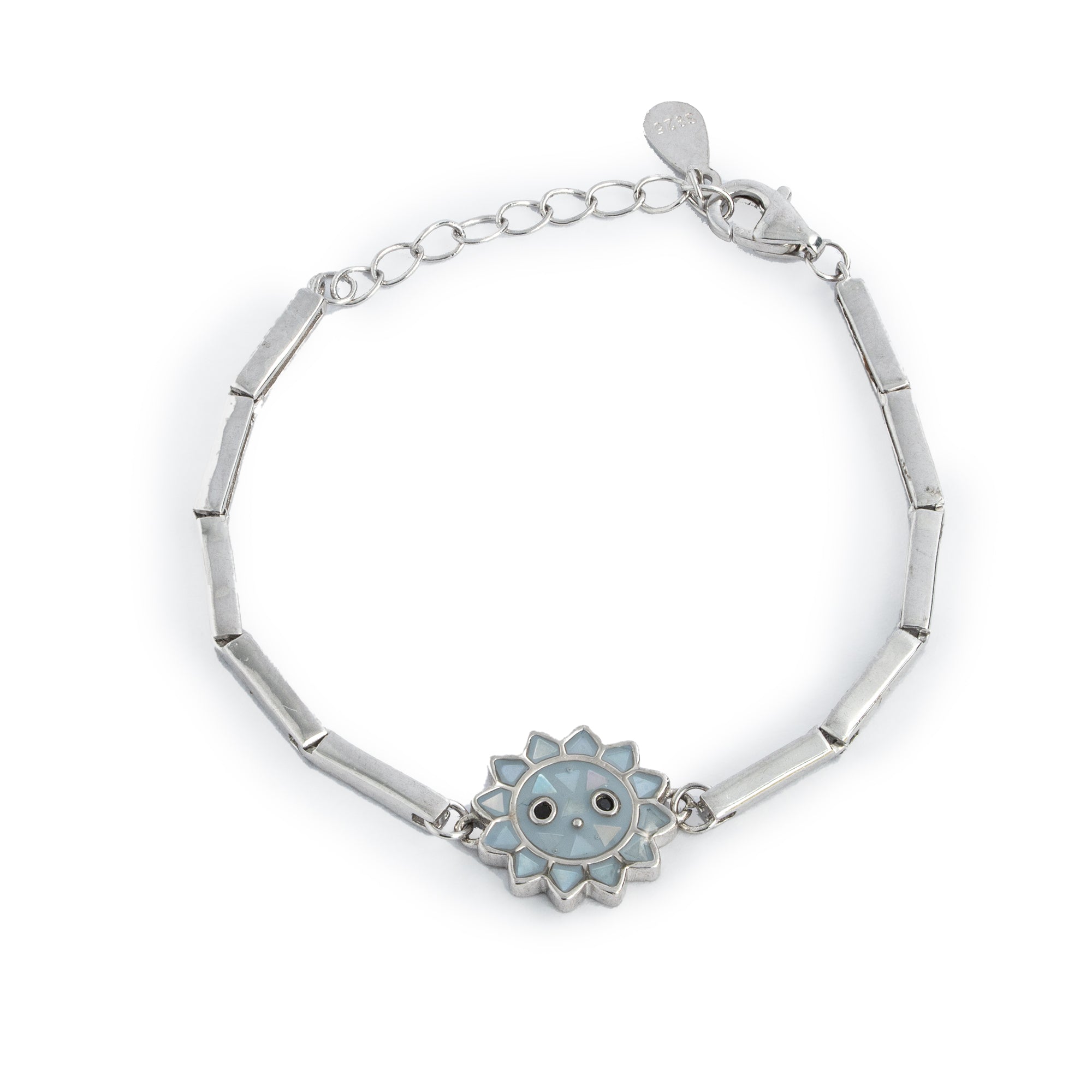 Adjustable Flower Charm Bracelet