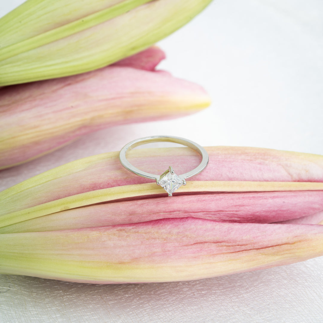 Paula Solitaire CZ Stone Ring