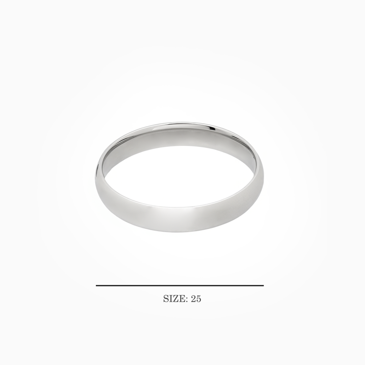 Classic Plain Sterling Silver Band Ring