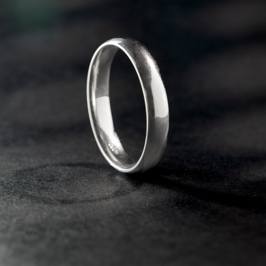 Classic Plain Sterling Silver Band Ring