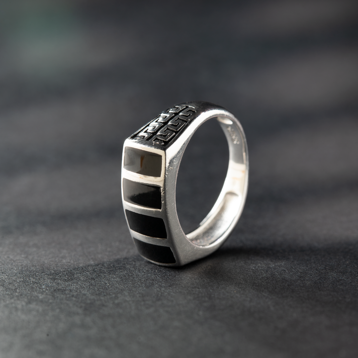 Black Jade Men’s Band Ring