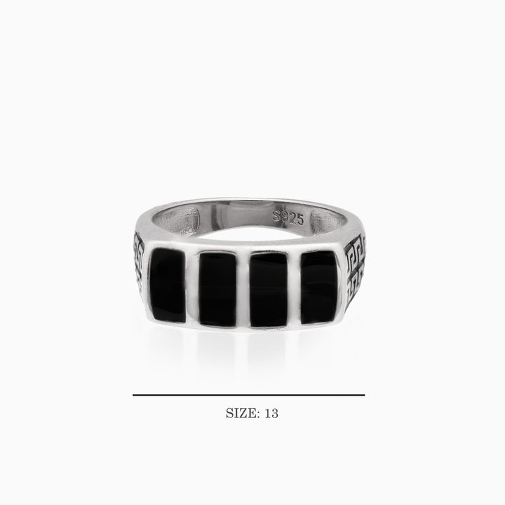 Black Jade Men’s Band Ring