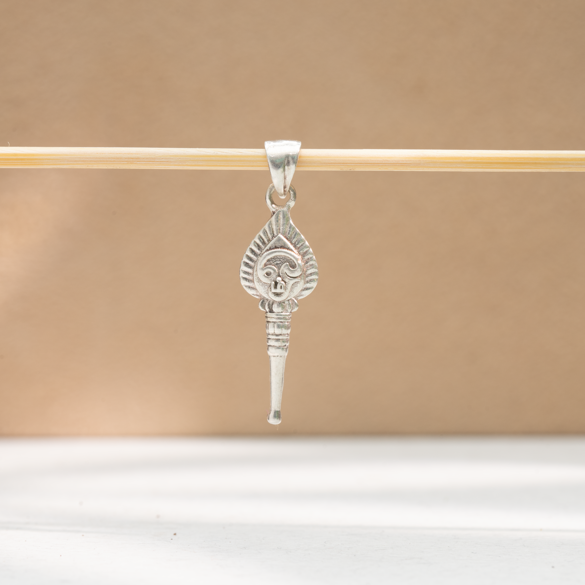 Vel Silver Pendant with Om Symbol