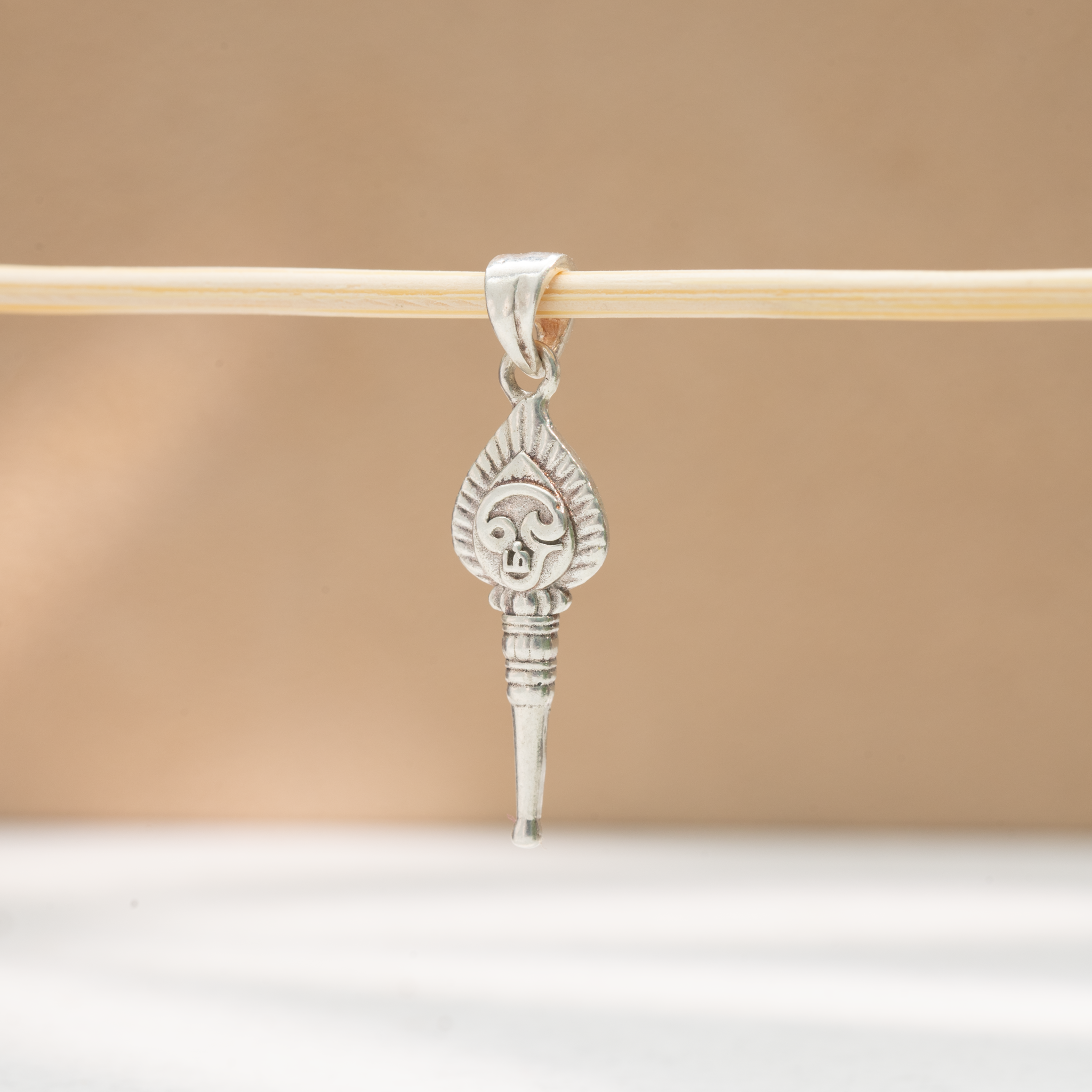 Vel Silver Pendant with Om Symbol