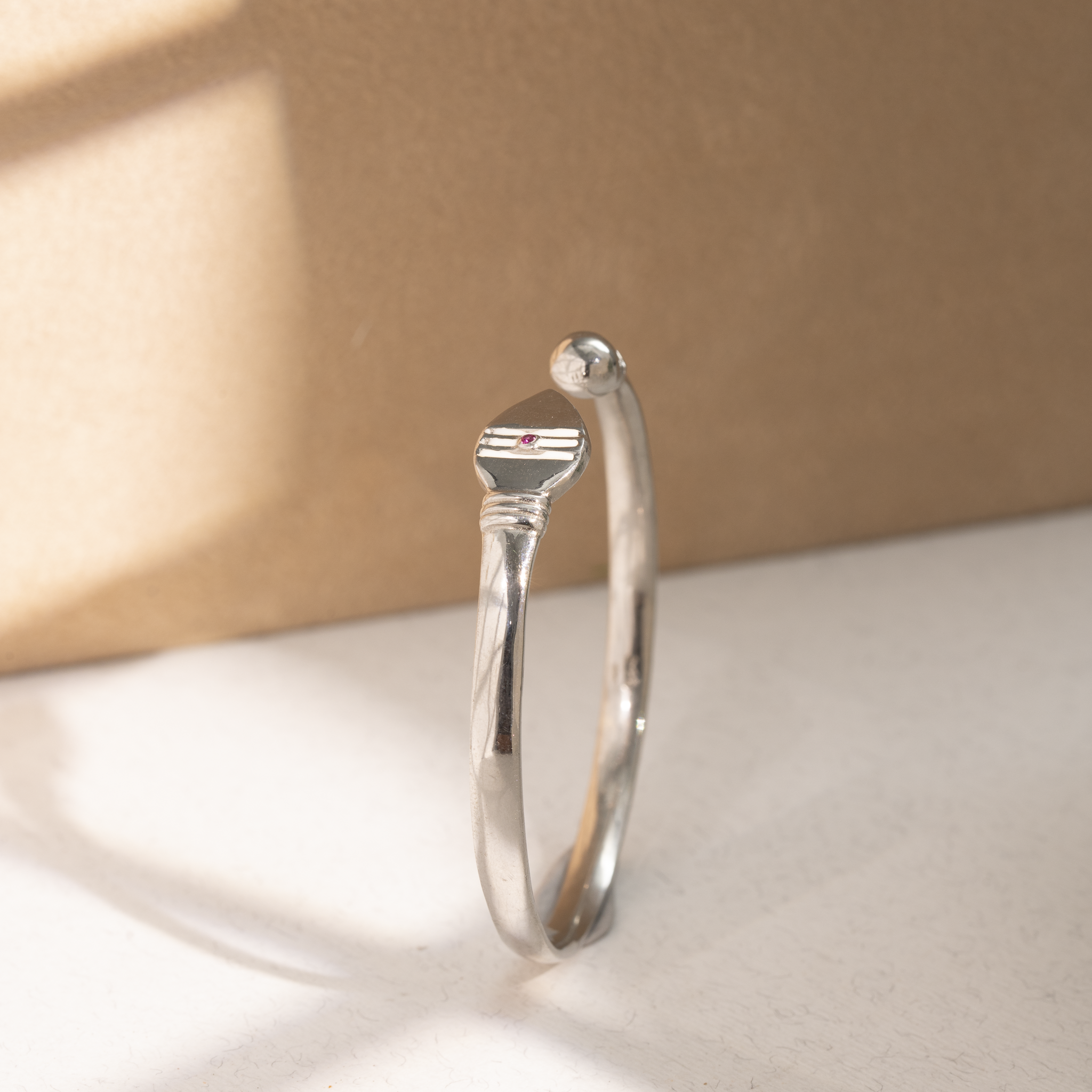 Trishul-Inspired Silver Gada