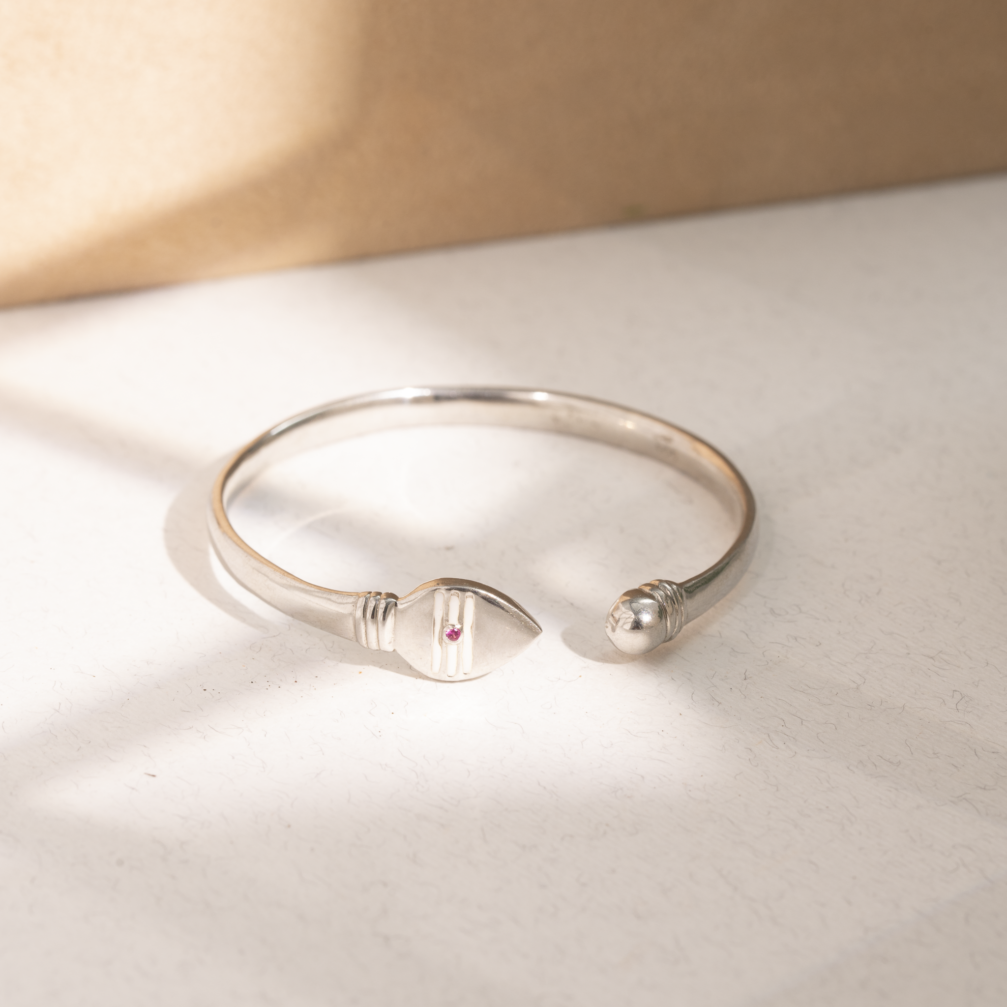 Trishul-Inspired Silver Gada