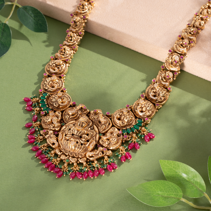 Gold-Plated Antique Temple Long Malai