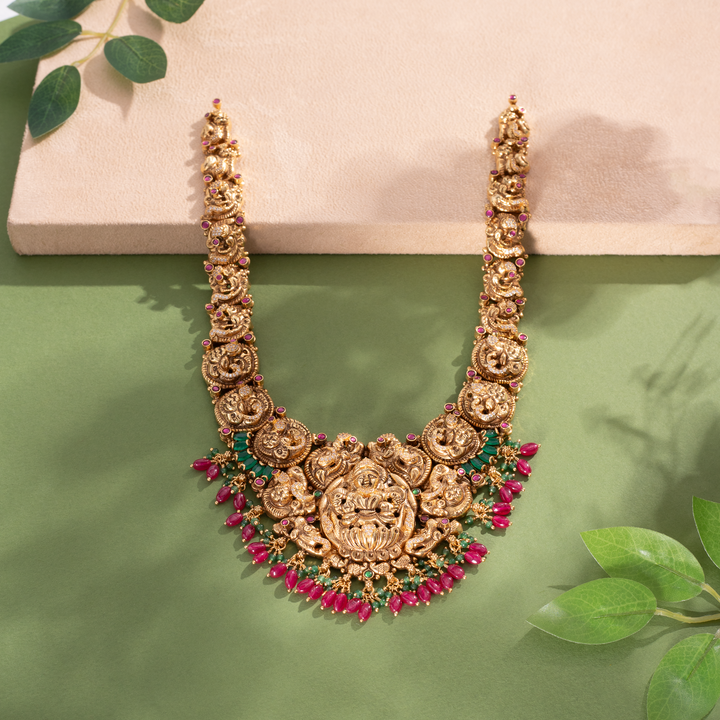 Gold-Plated Antique Temple Long Malai