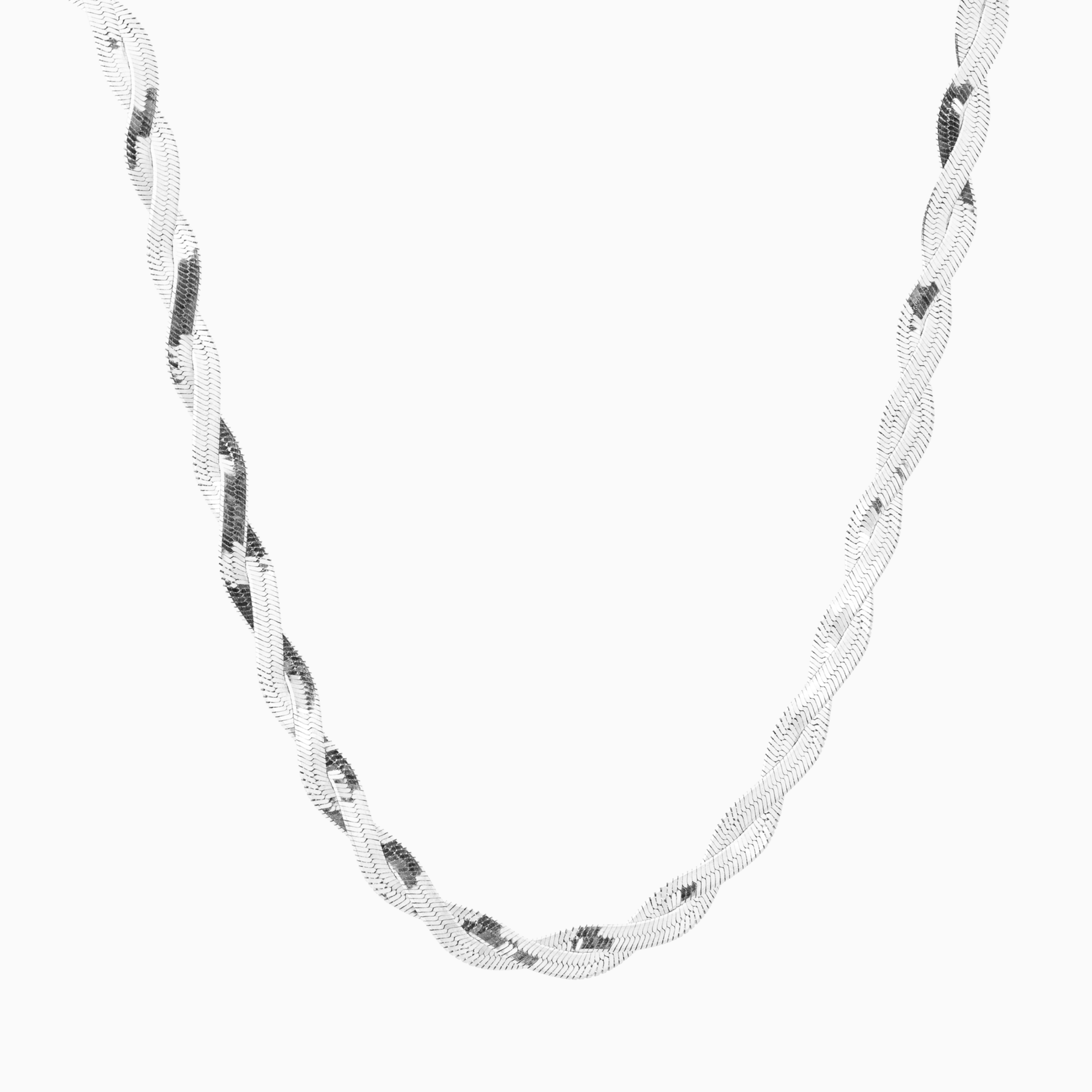 Twist Pattern Sterling Silver Chain