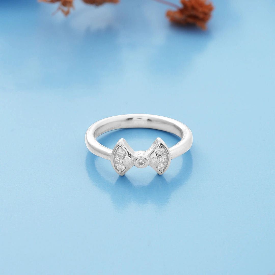 Silver Bowknot Ring Ishna