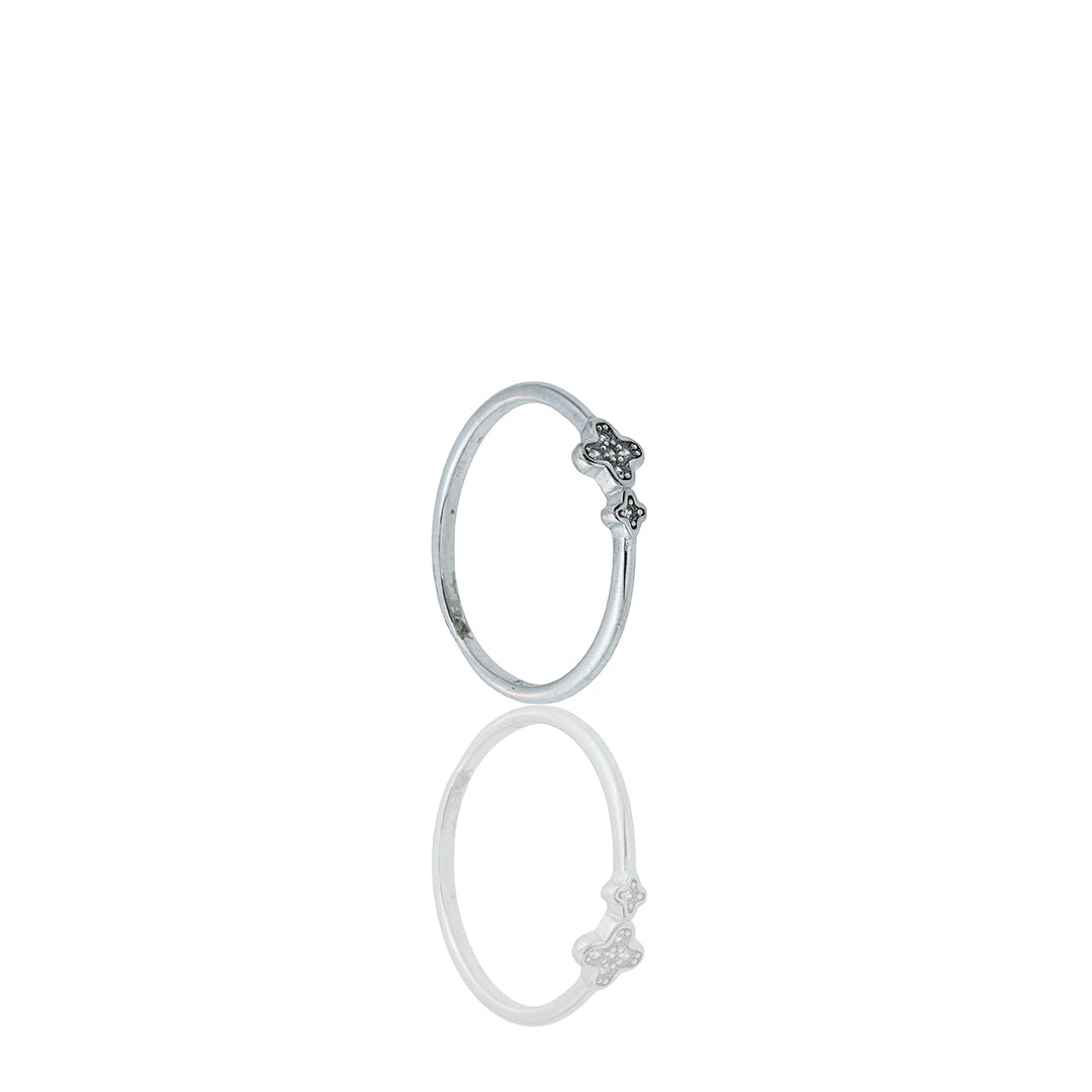 Silver Clover Ring Ishna