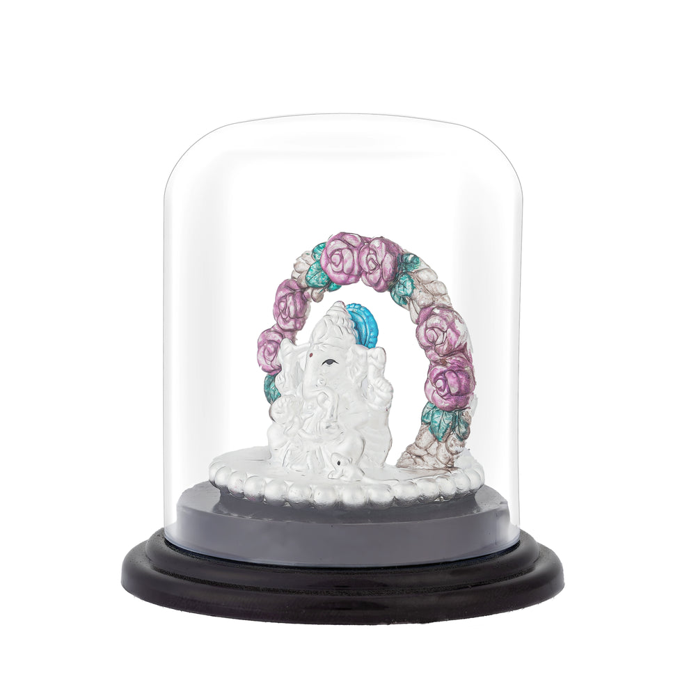 Silver Ganesh Idol for Pooja and Home Temple