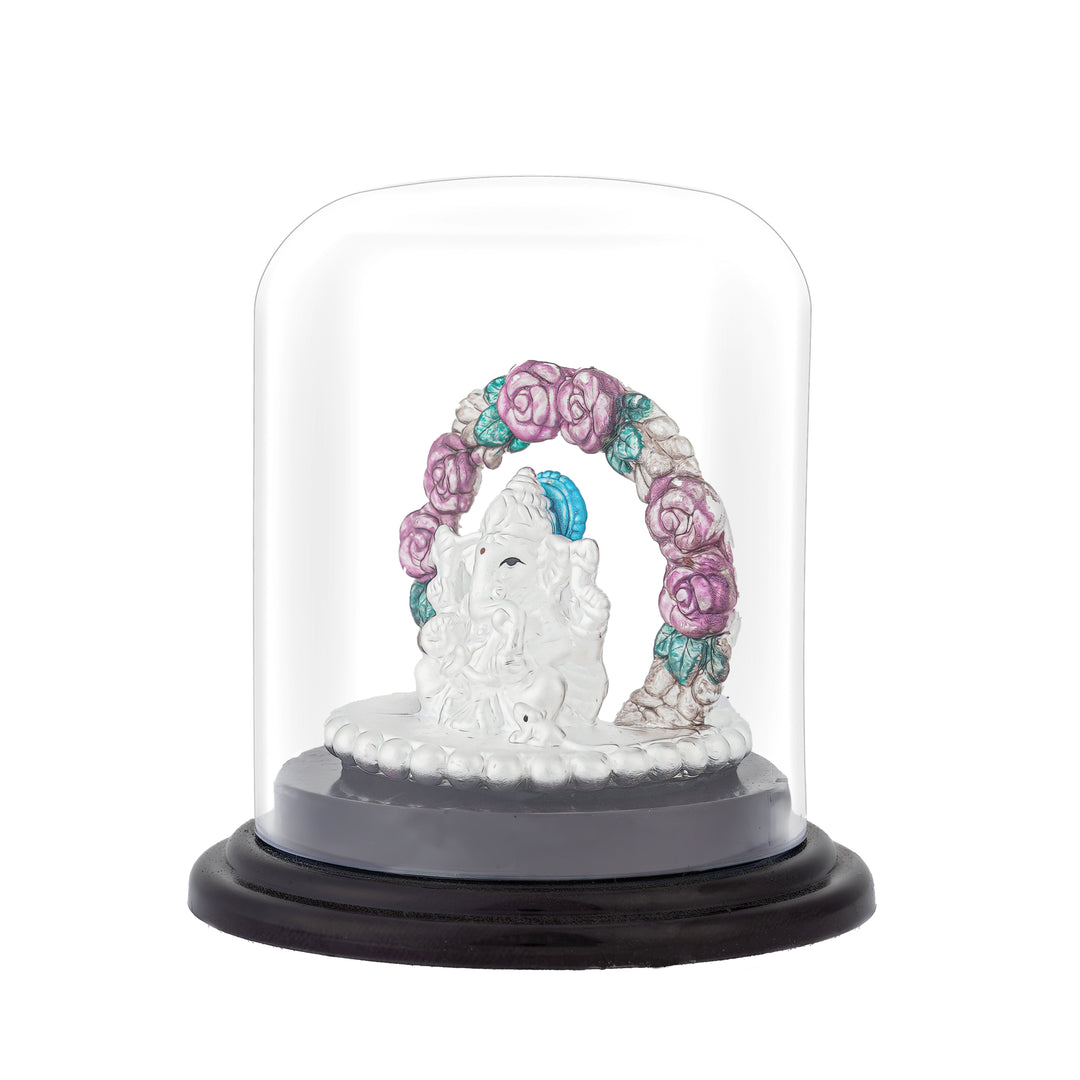 Silver Ganesh Idol for Pooja and Home Temple