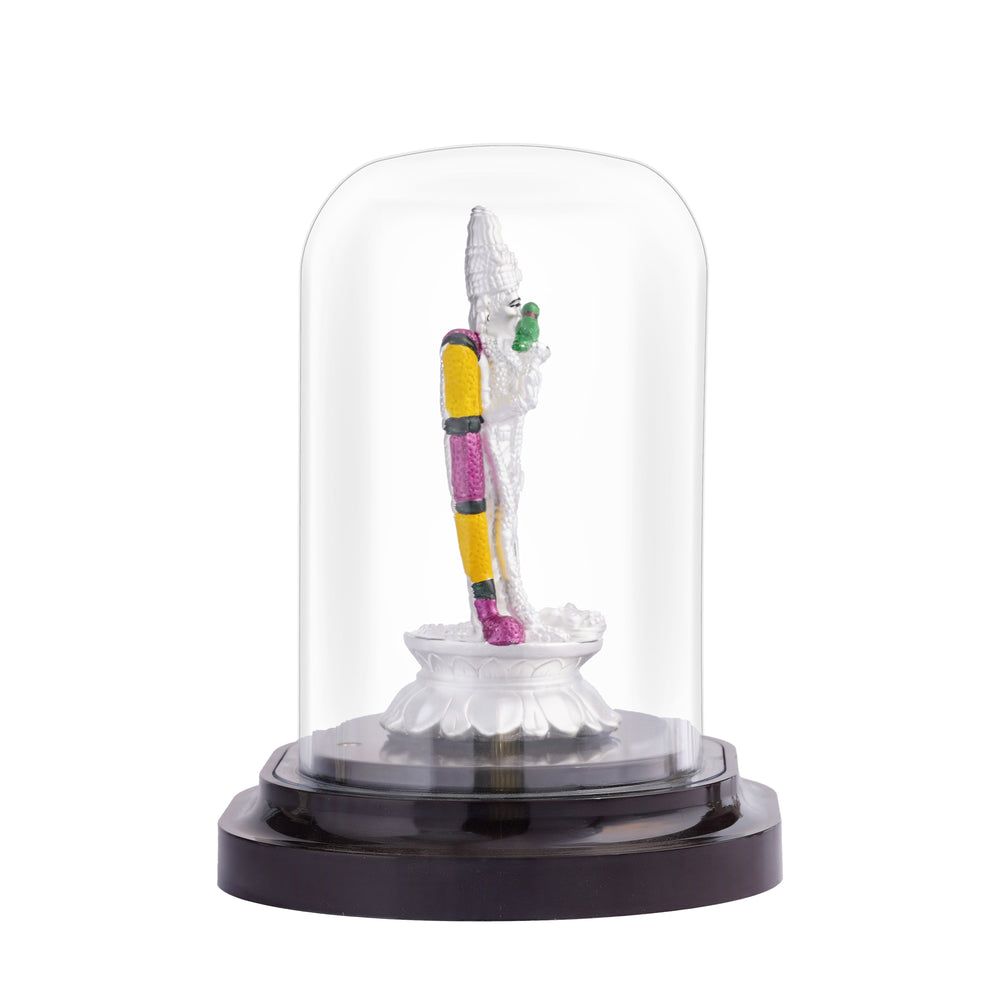 Silver Goddess Meenakshi Statue for Pooja and Home