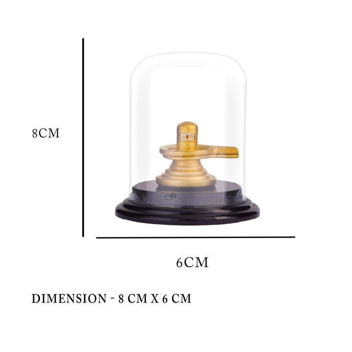 Silver & Gold Plated Shiva Lingam Idol for Spiritual Gifting