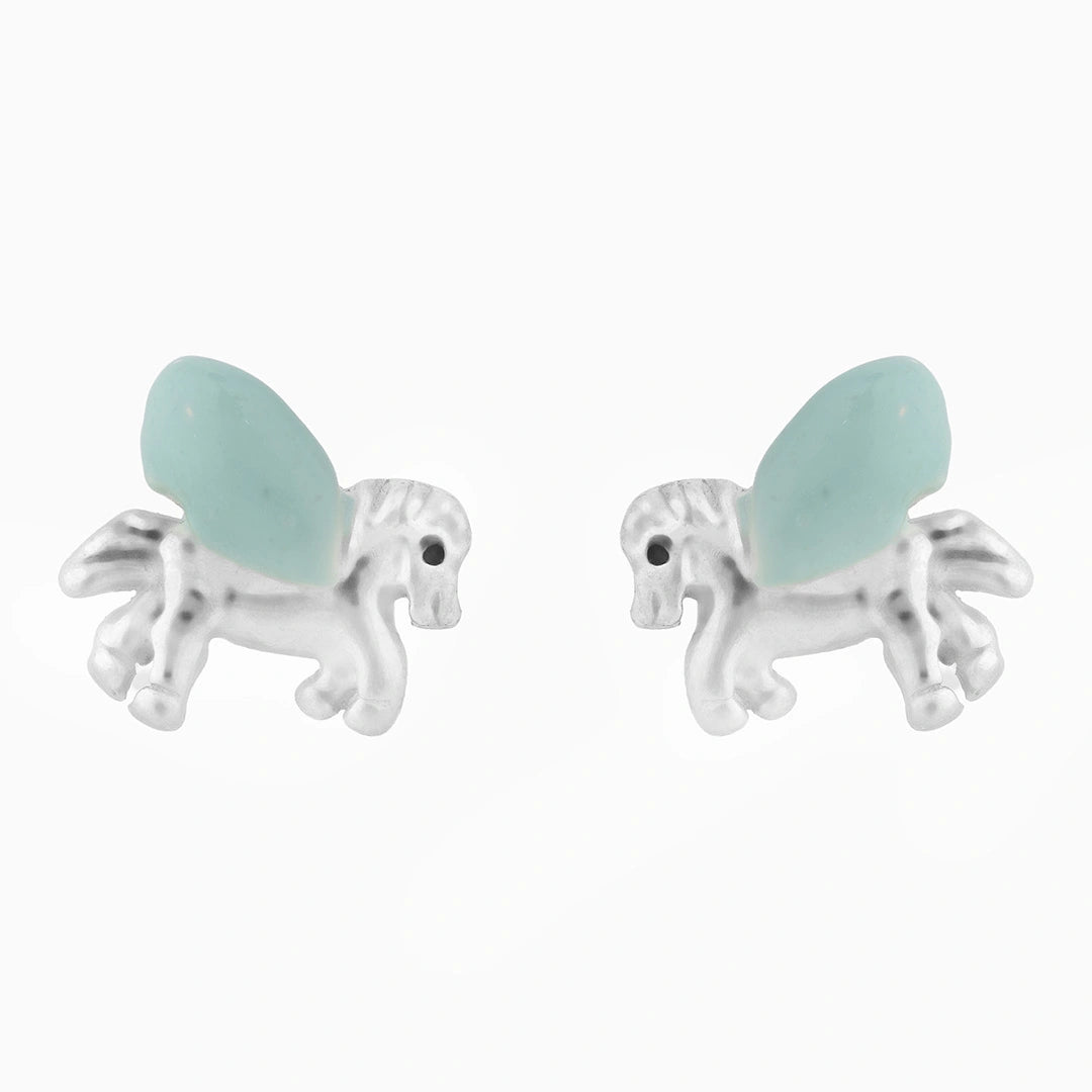 Silver Horse Charm Stud Ishna