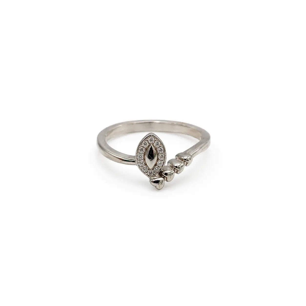 Silver Marquise CZ Ring Ishna