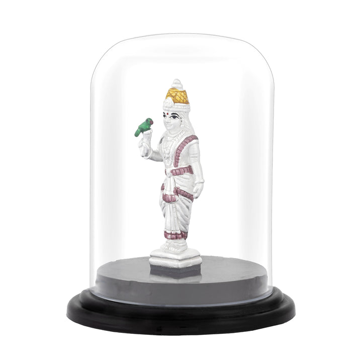 Silver Meenakshi Idol for Home Temple and Gifting