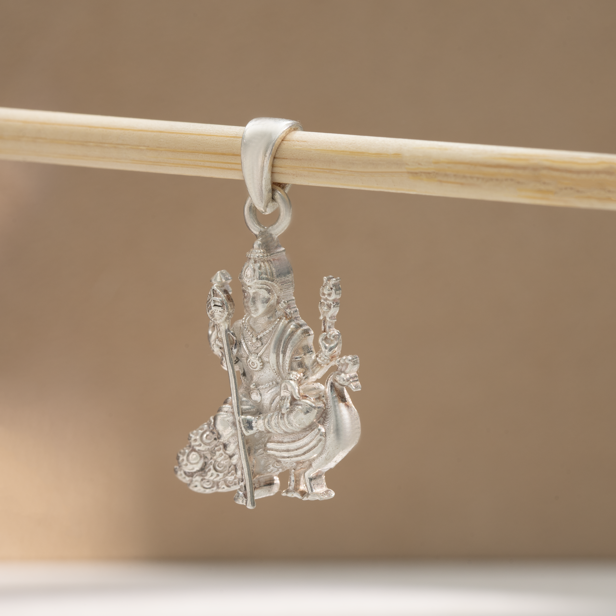 Silver Murugan pendant 925 sterling