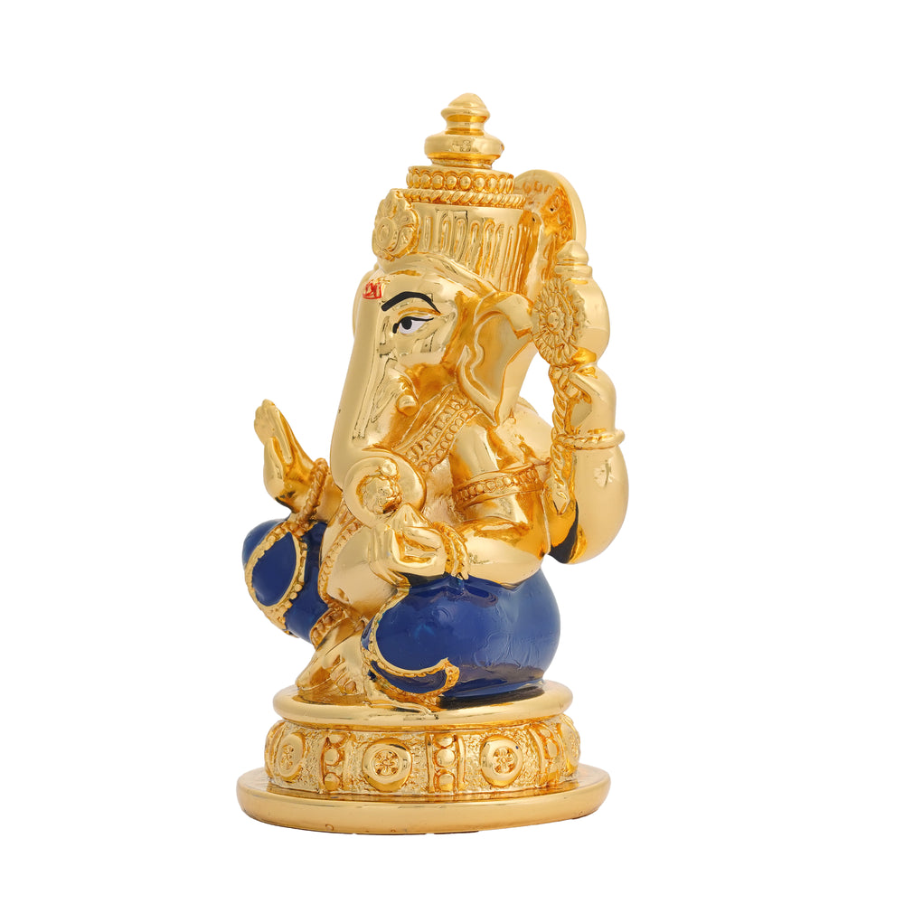 Silver Plated Ganpati Statue for Home Decor