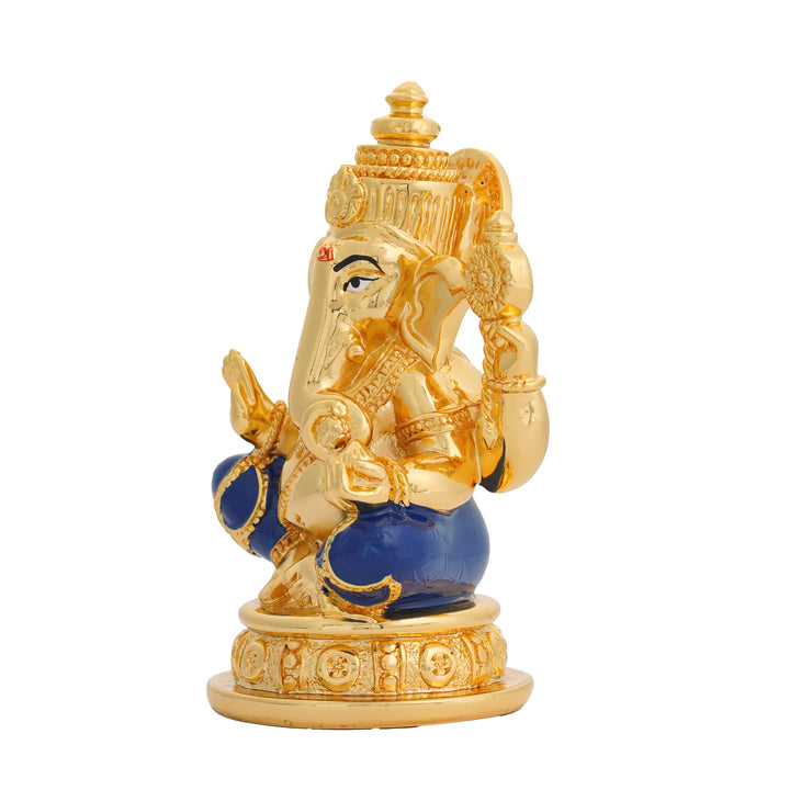 Silver Plated Ganpati Statue for Home Decor