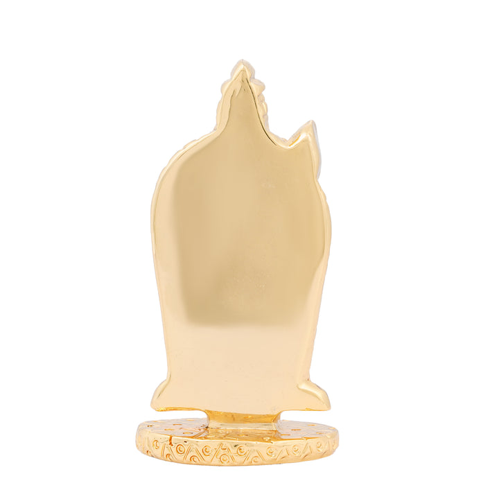 Silver Plated Gold Foil Murugan Gift Idol