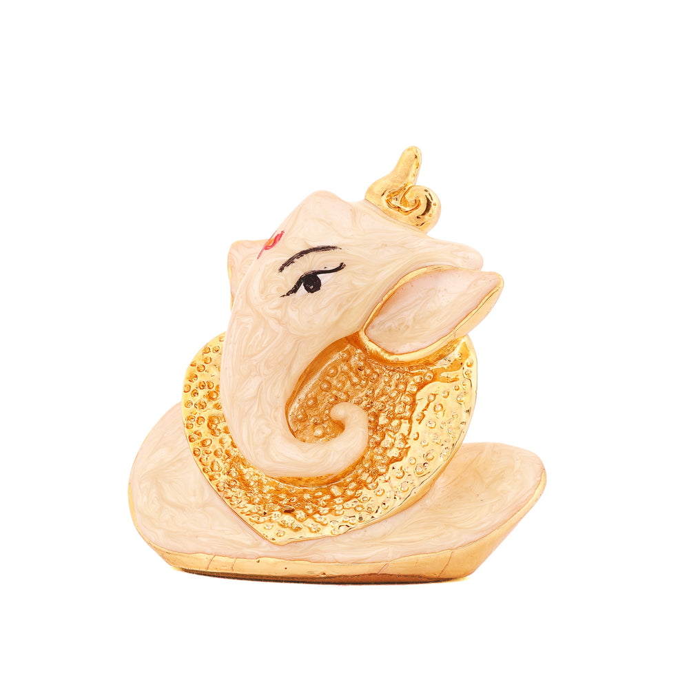 Silver Plated Mini Ganesha Showpiece for Home