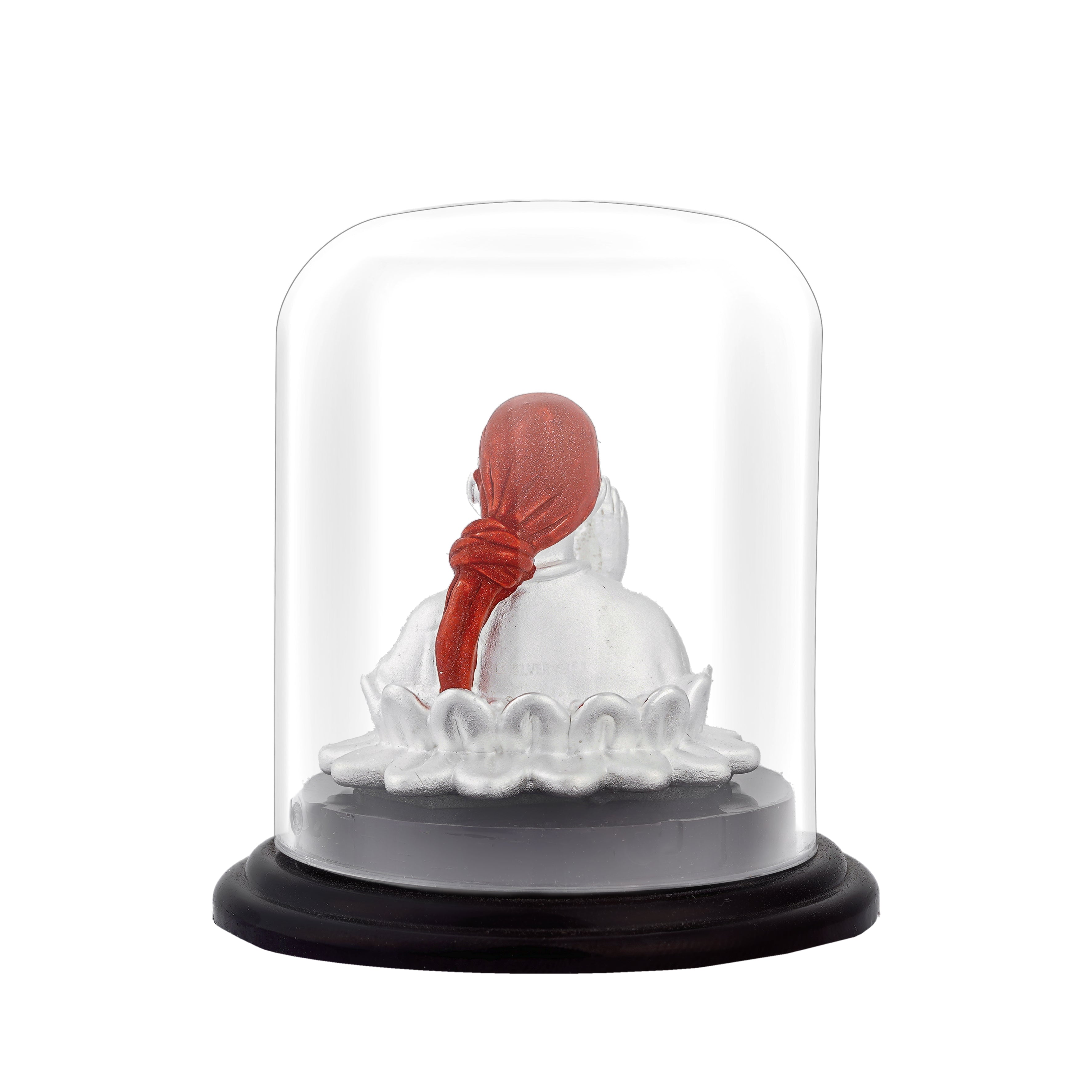 Silver Sai Baba idol with blessing hand