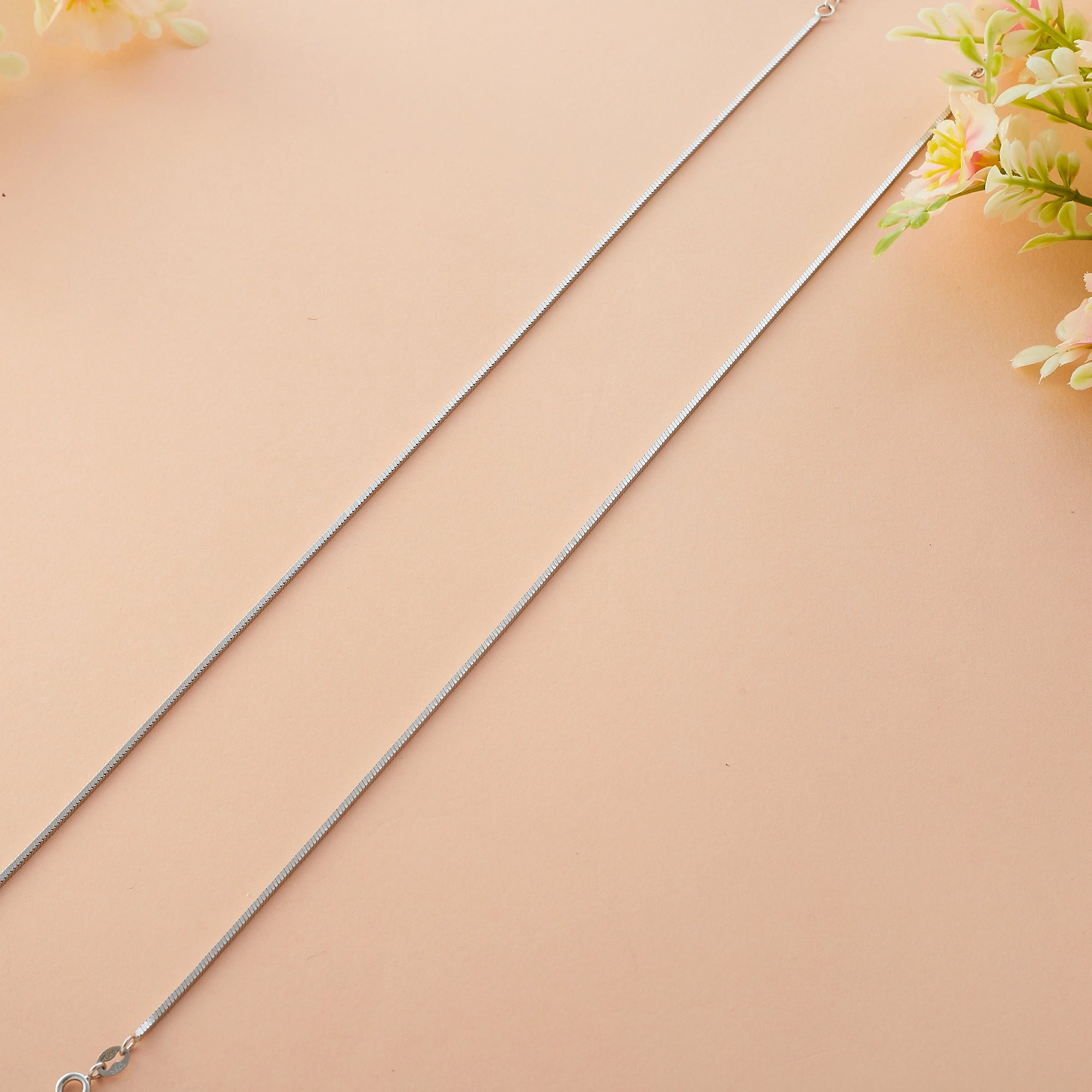 Silver Snake Anklet Ishna