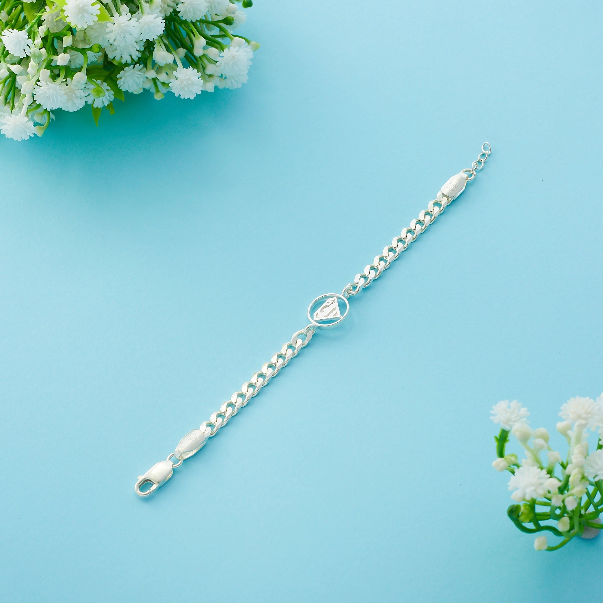 Silver Superman Bracelet Ishna