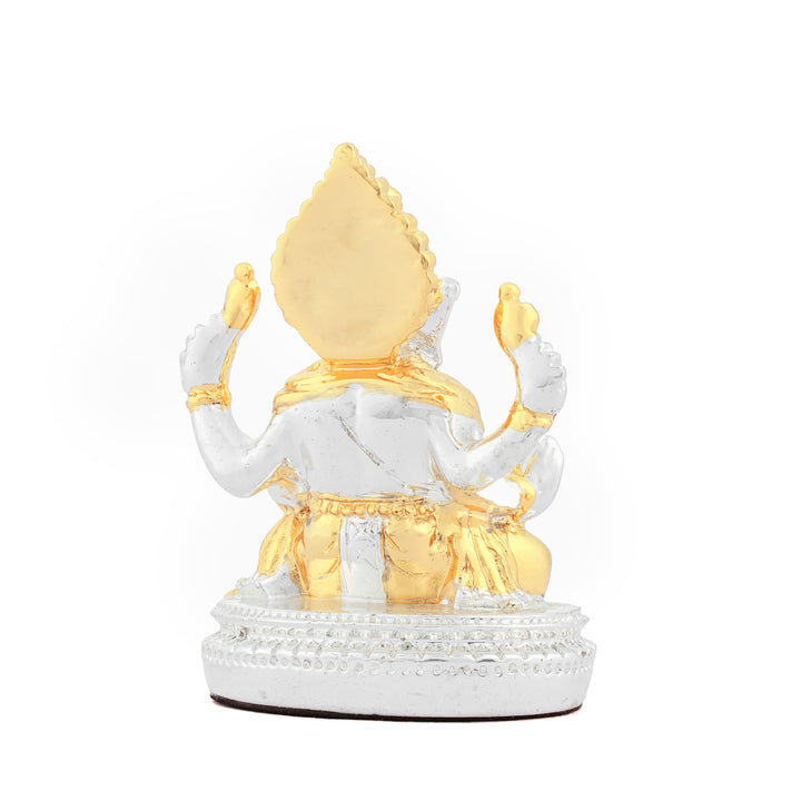 Silver and Gold Plated Ganesh Idol Gift