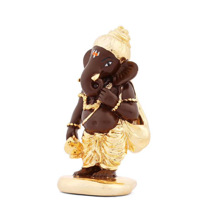 Silver and Gold Plated Ganesh Showpiece