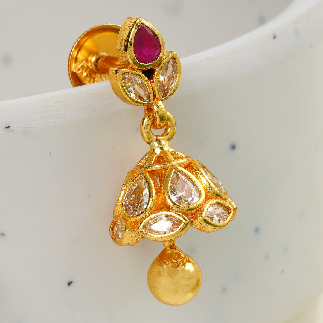 Small Jimikki Earrings with CZ Stones