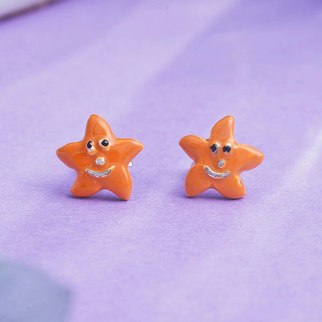 Smiley Star Stud Earrings Ishna