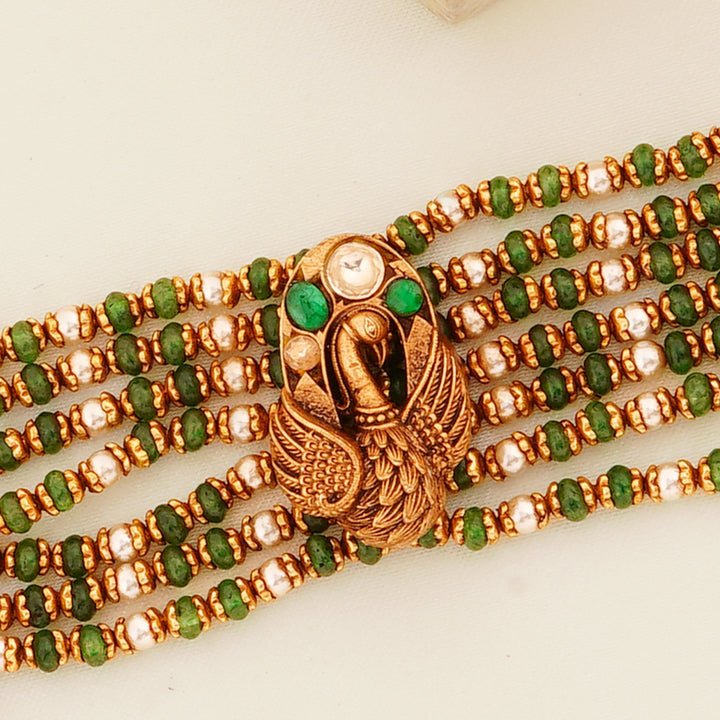 South Indian Antique Choker Necklace for Wedding