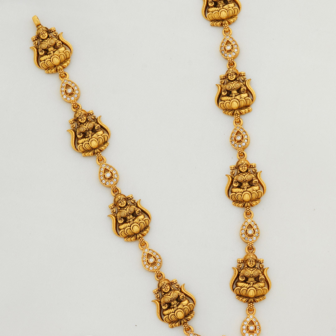 South Indian Bridal Jewellery with Teardrop Stone Connectors