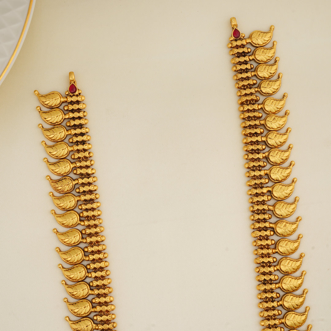 South Indian bridal mango necklace