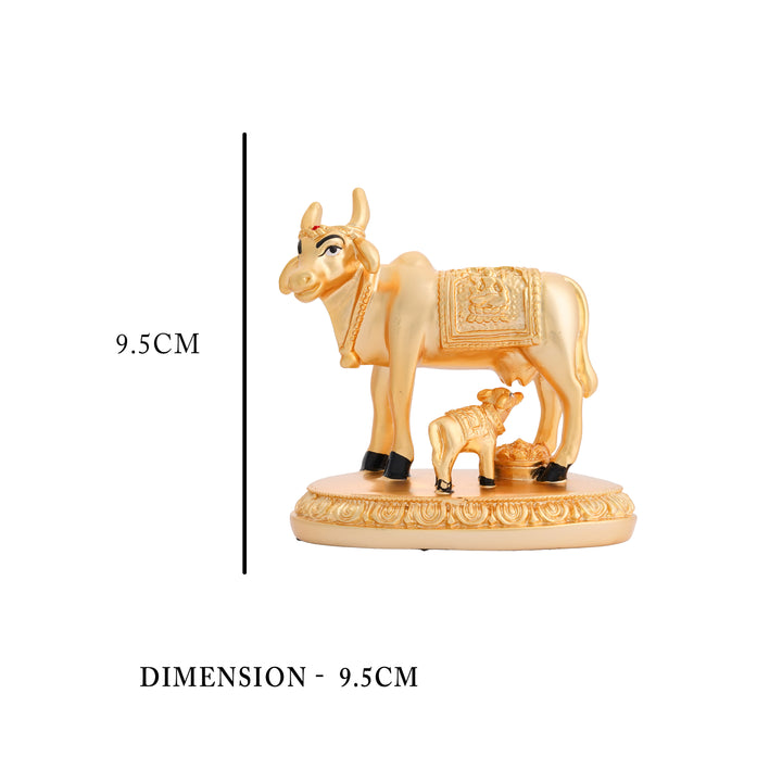 Spiritual Silver Plated Gomatha Gift Idol